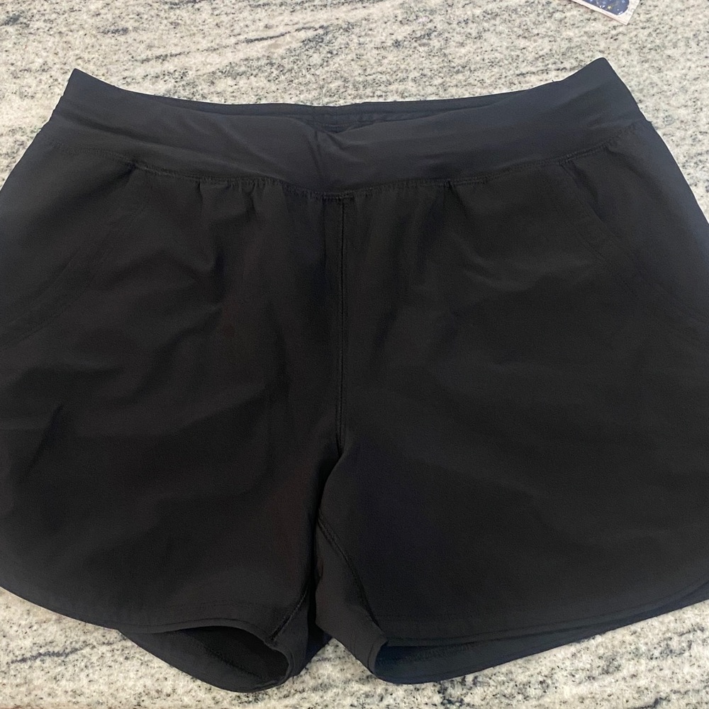 Lands' End Women's Classic Black Athletic Shorts